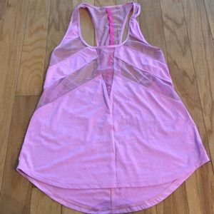 Lululemon pink mesh tank